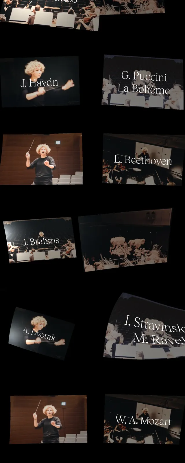 Dragan Concert Collage Hero, editorial, dark-mode, dark