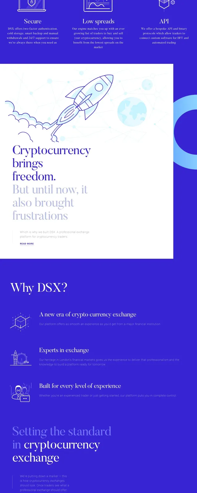 DSX crypto exchange hero, editorial, corporate-clean, light