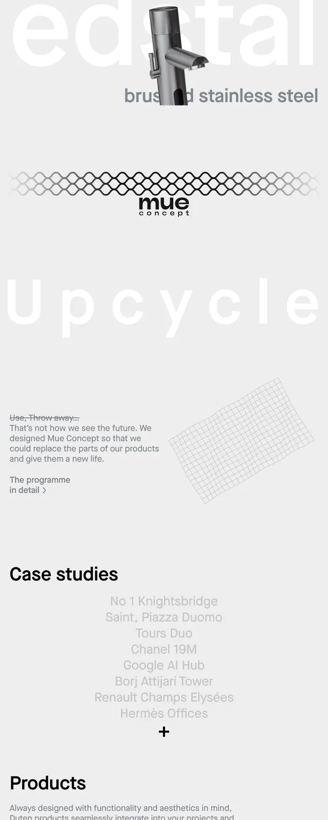 Duten Minimal Product Hero, minimal, editorial, light