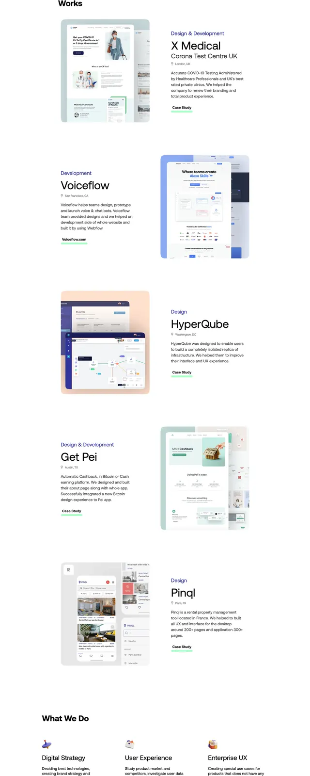 Earthr Studio Landing Page, minimal, editorial, light