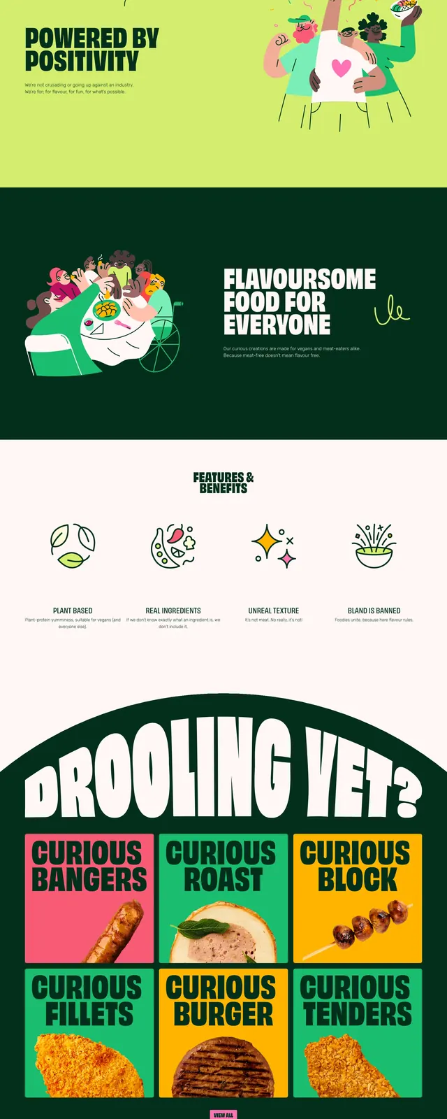 Eat Curious Hero, maximalist, playful, dark