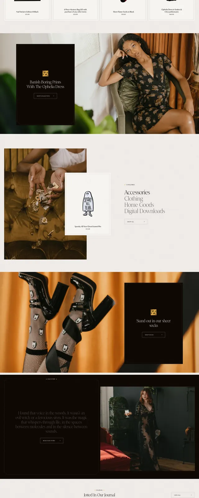 Ectogasm Editorial Shop, editorial, luxury, dark