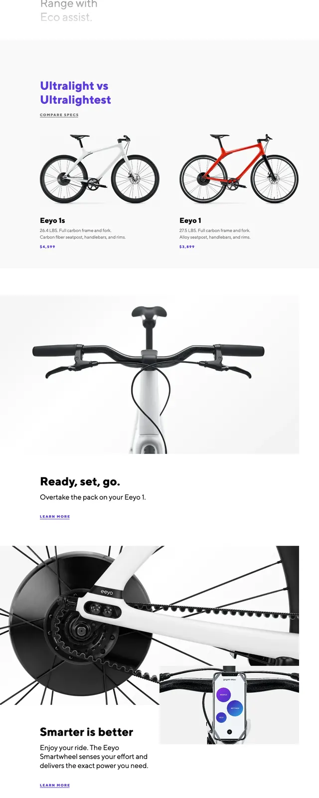 Eeyo product hero, minimal, swiss, light