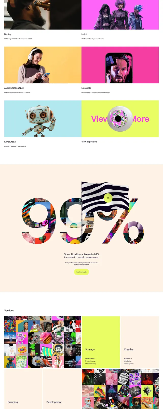 Collage Creative Hero, maximalist, editorial, light
