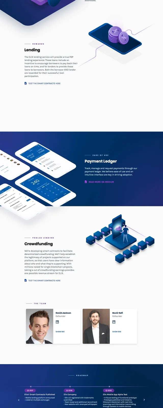 Elixir Token Landing Page, gradient-heavy, 3d-render, dark