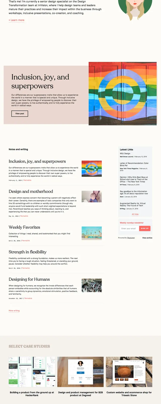 Editorial Portfolio Homepage, editorial, minimal, light