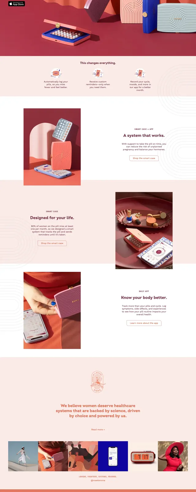 Emme Health Landing Page, 3d-render, photographic, warm