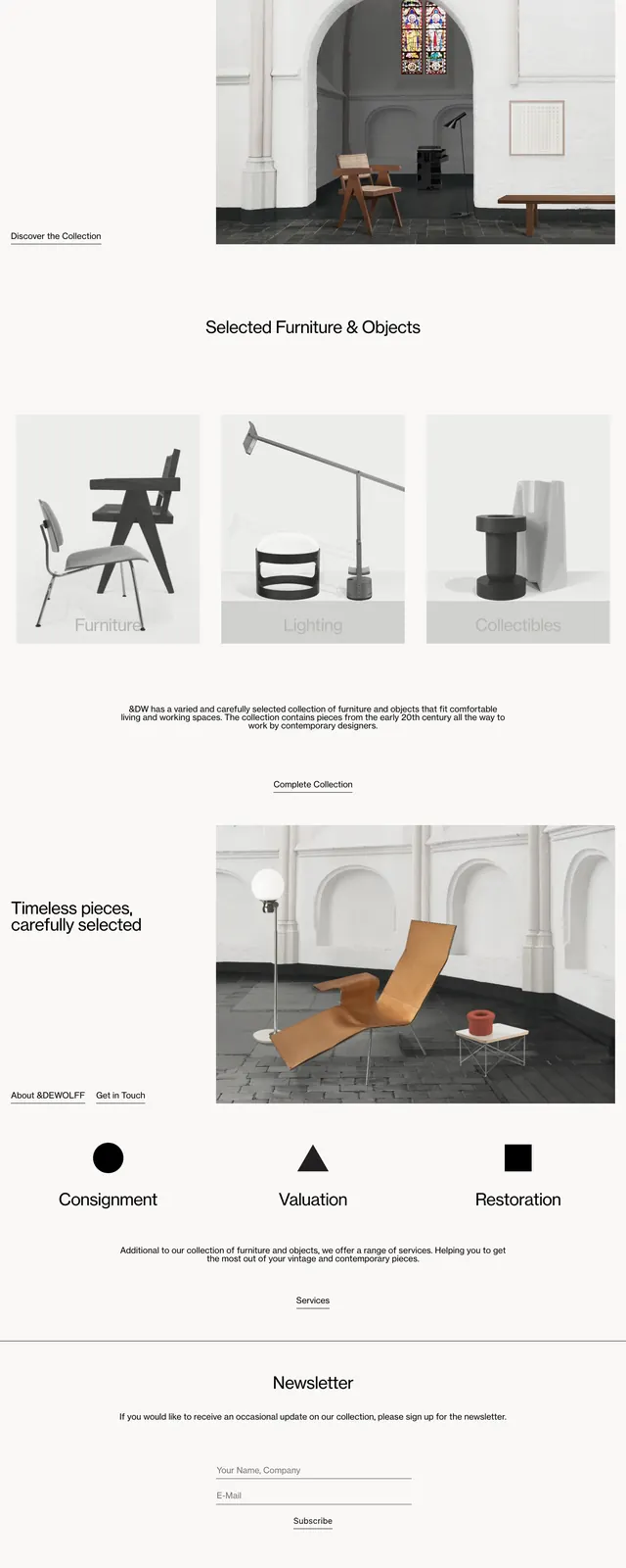 EndeWolff editorial storefront, minimal, editorial, light