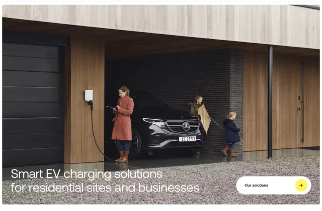 Energy Park lifestyle EV charging CTA, minimal, light-mode, light