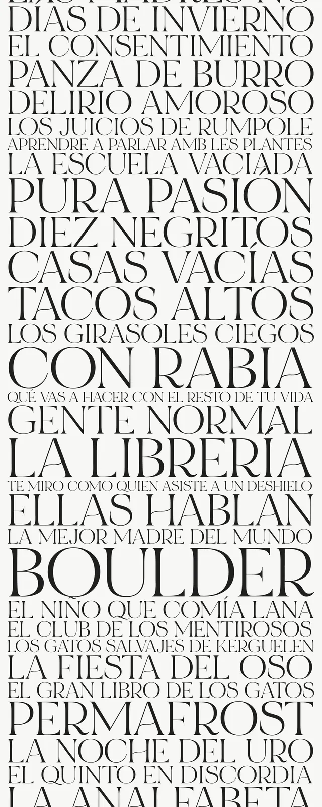 Editorial Typographic Poster, editorial, monochrome, light