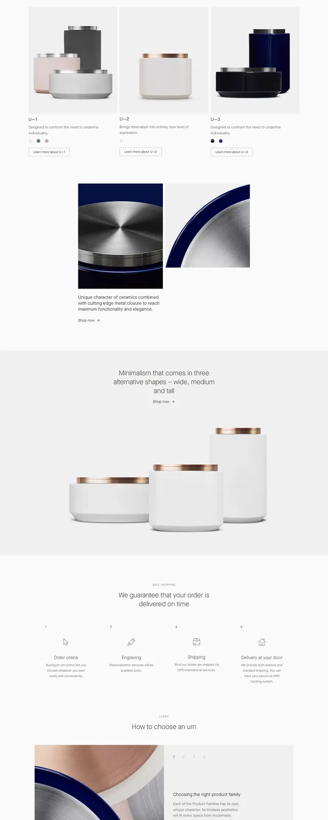 Erdensen Minimal Product Hero, minimal, luxury, light