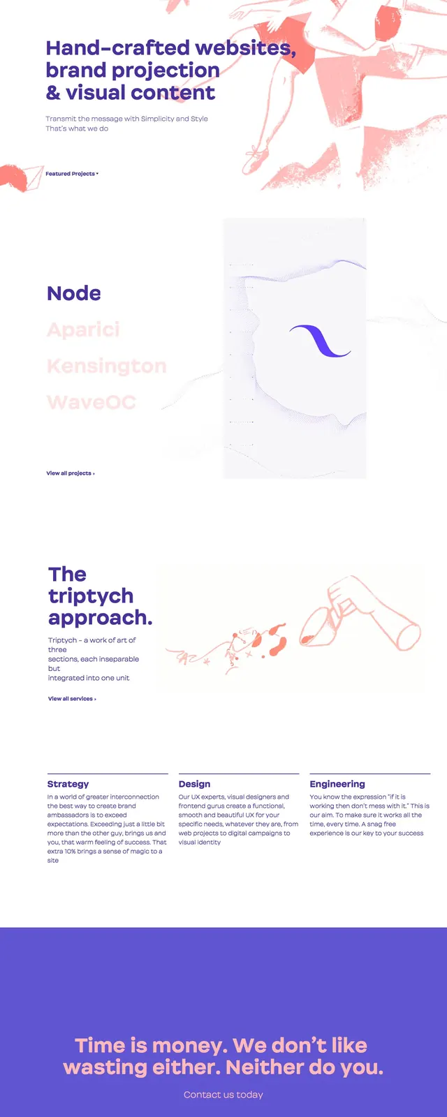 Ester artistic agency hero, editorial, illustrated, light