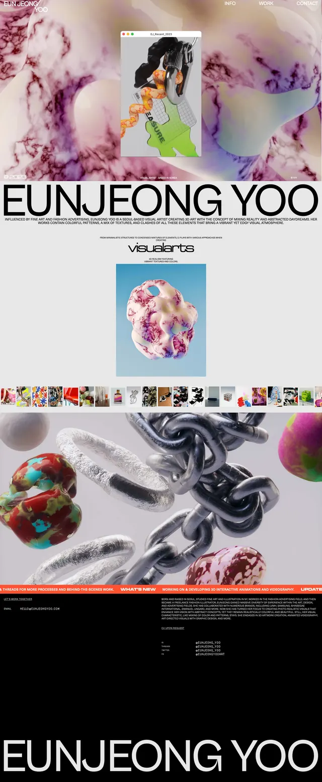 Eunjeong Yoo Portfolio, editorial, maximalist, light