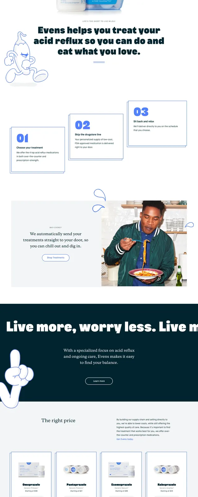 Evens Product Landing Page, playful, illustrated, warm