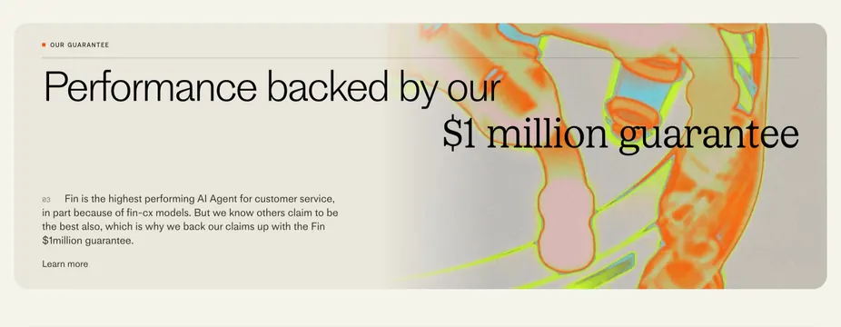 Fin $1 million performance guarantee, editorial, light-mode, light
