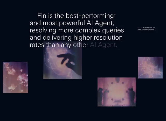 Fin performance claim with photo corners, dark-mode, minimal, dark