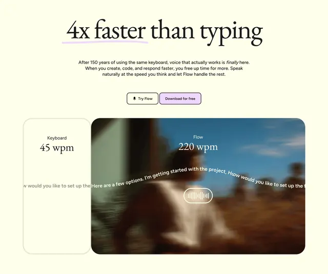 Flow speed comparison feature, minimal, light-mode, light