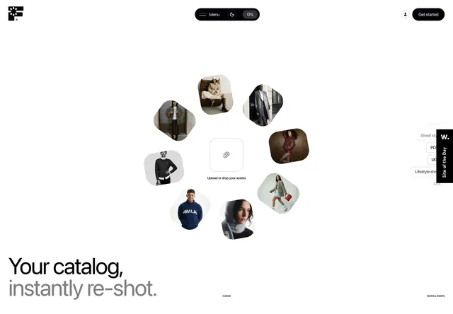 Fourmula catalog asset hero, minimal, light-mode, light