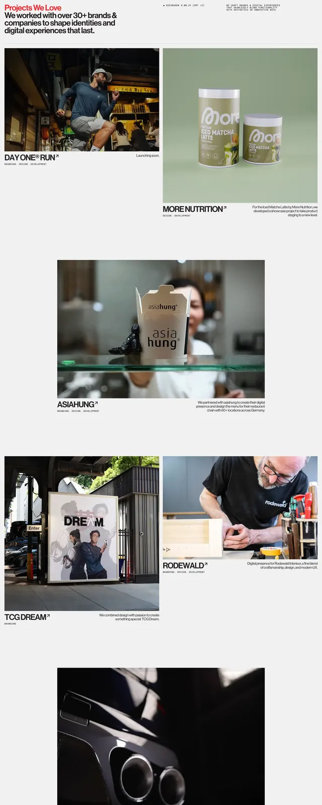 Future Three Projects We Love portfolio, minimal, light-mode, light