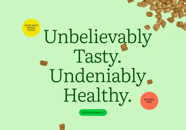 Get Joy tasty healthy product CTA, minimal, light-mode, light