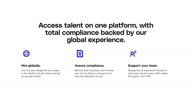 Globalization Partners expand page benefits, minimal, light-mode, light