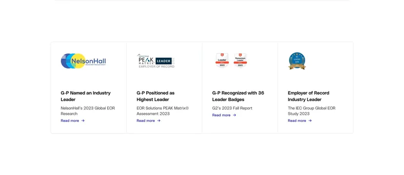 Globalization Partners security page section news, minimal, corporate-clean, light
