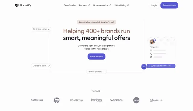 Gocertify Hero Section, light-mode, minimal, light