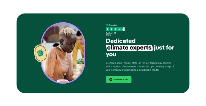 Greenly climate experts dark CTA, minimal, dark-mode, dark