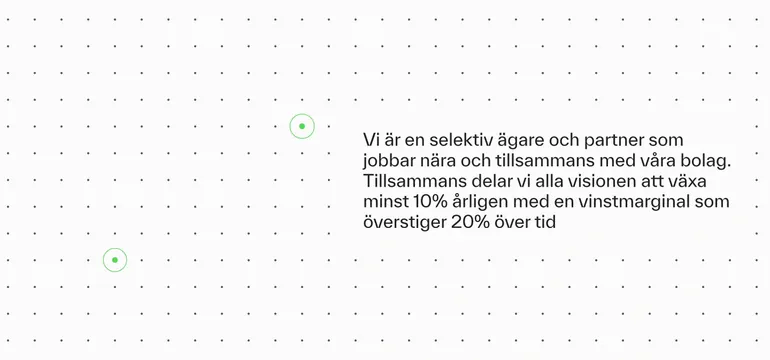 Hasko vision statement on dot grid, minimal, swiss, light
