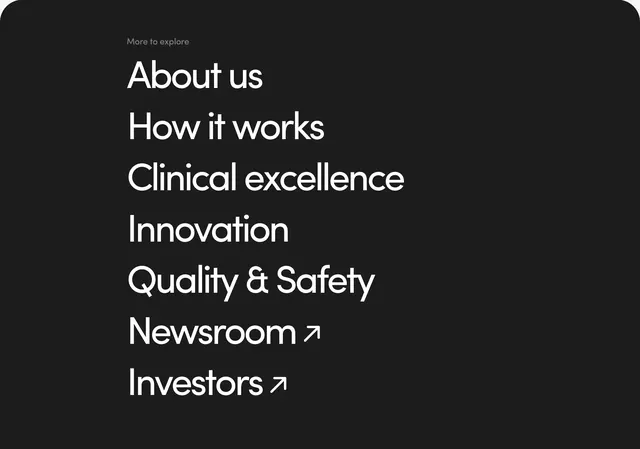 Hers corporate More to explore nav, minimal, dark-mode, dark