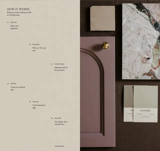 Isla Porter six-step process split, editorial, minimal, light