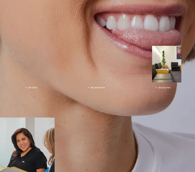 Jacques + Cie dental collage feature, minimal, photographic, light