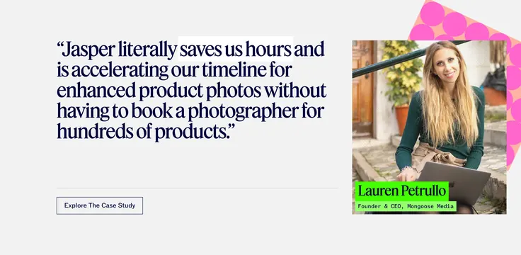 Jasper Mongoose split testimonial, editorial, photographic, light