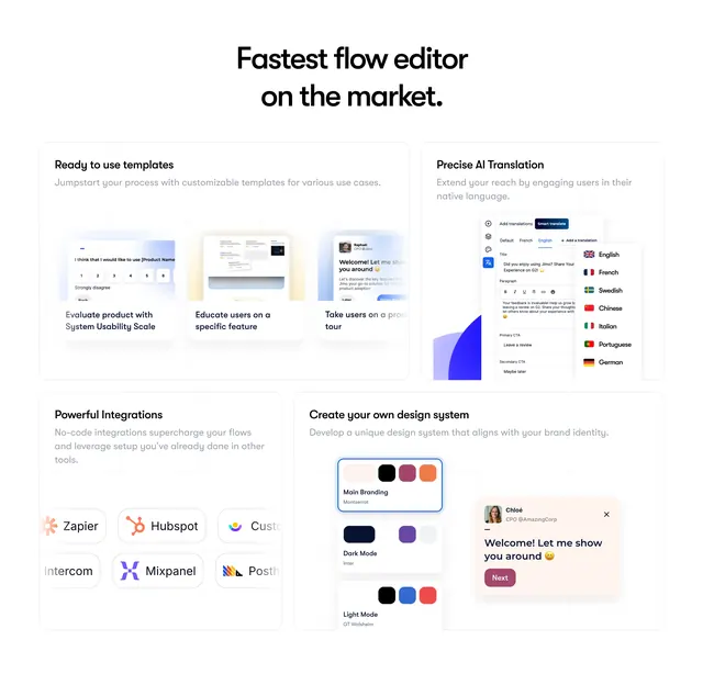 Jimo flow editor bento features, minimal, light-mode, light