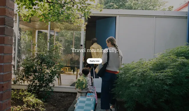 Kindred travel meaningfully photo CTA, minimal, editorial, light
