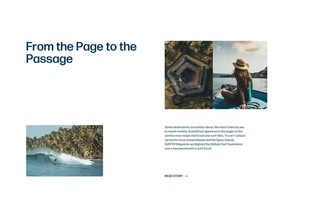 Kudanil press editorial feature grid, minimal, editorial, light