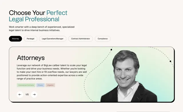 Lawtrades choose legal professional tabs, minimal, corporate-clean, light