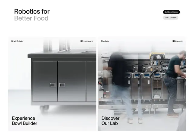 Lab37 dual path product cards, minimal, technical, light