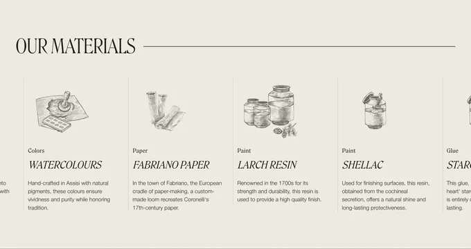 Leonardo Frigo materials sketch columns, minimal, editorial, light