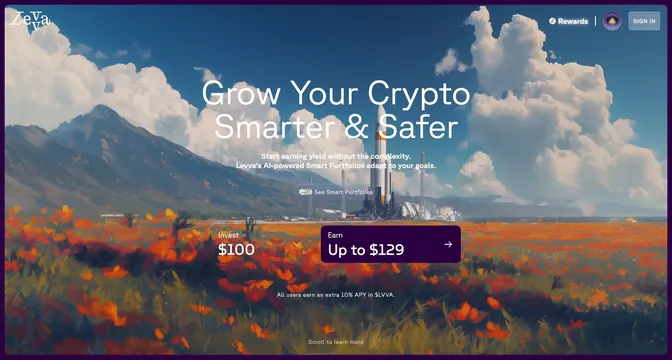 Levva smart portfolios illustrated hero, minimal, illustrated, light