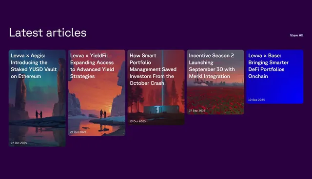 Levva latest articles staggered cards, minimal, dark-mode, dark