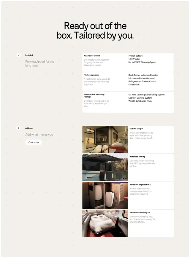 Lightship included and add-ons configurator, minimal, corporate-clean, light