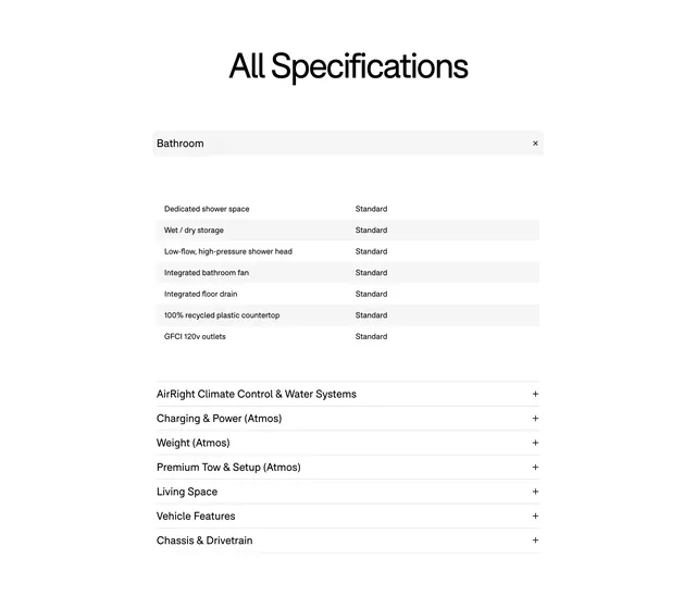 Lightship all specifications accordion, minimal, corporate-clean, light
