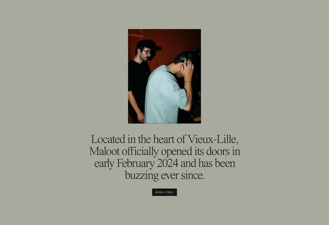 Maloot Vieux-Lille intro story, minimal, editorial, muted