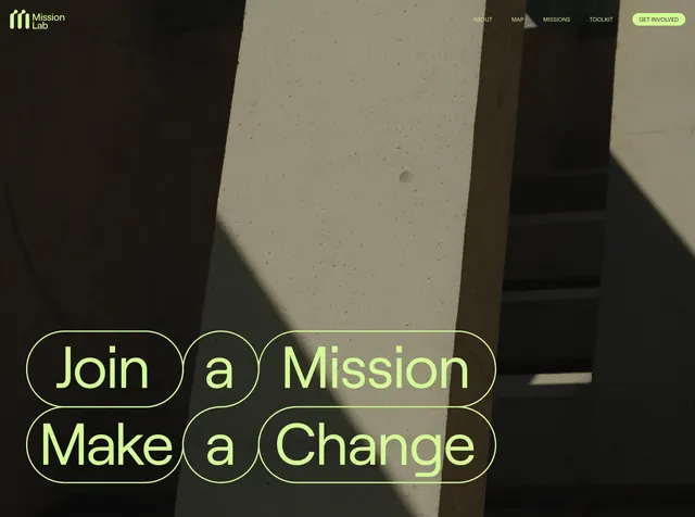 Mission Lab join a mission hero, photographic, minimal, light