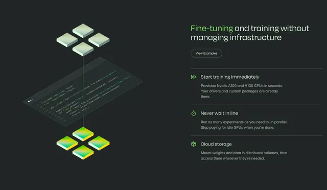 Modal home page fine-tuning, dark-mode, minimal, dark