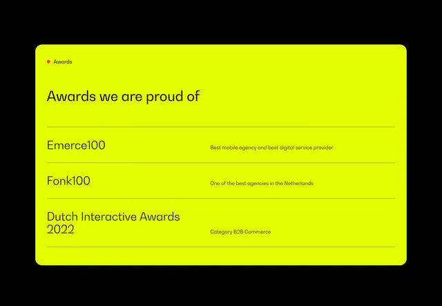 Move agency about awards, minimal, neo-brutalist, dark