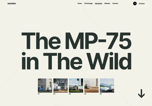 Moxion industries in the wild hero, minimal, photographic, light