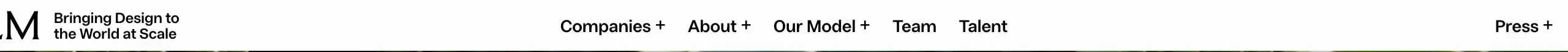NGLM serif logo navbar, minimal, light-mode, light