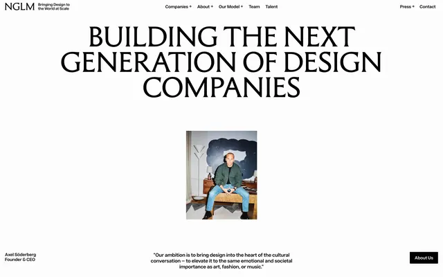 NGLM founder mission hero, minimal, editorial, light